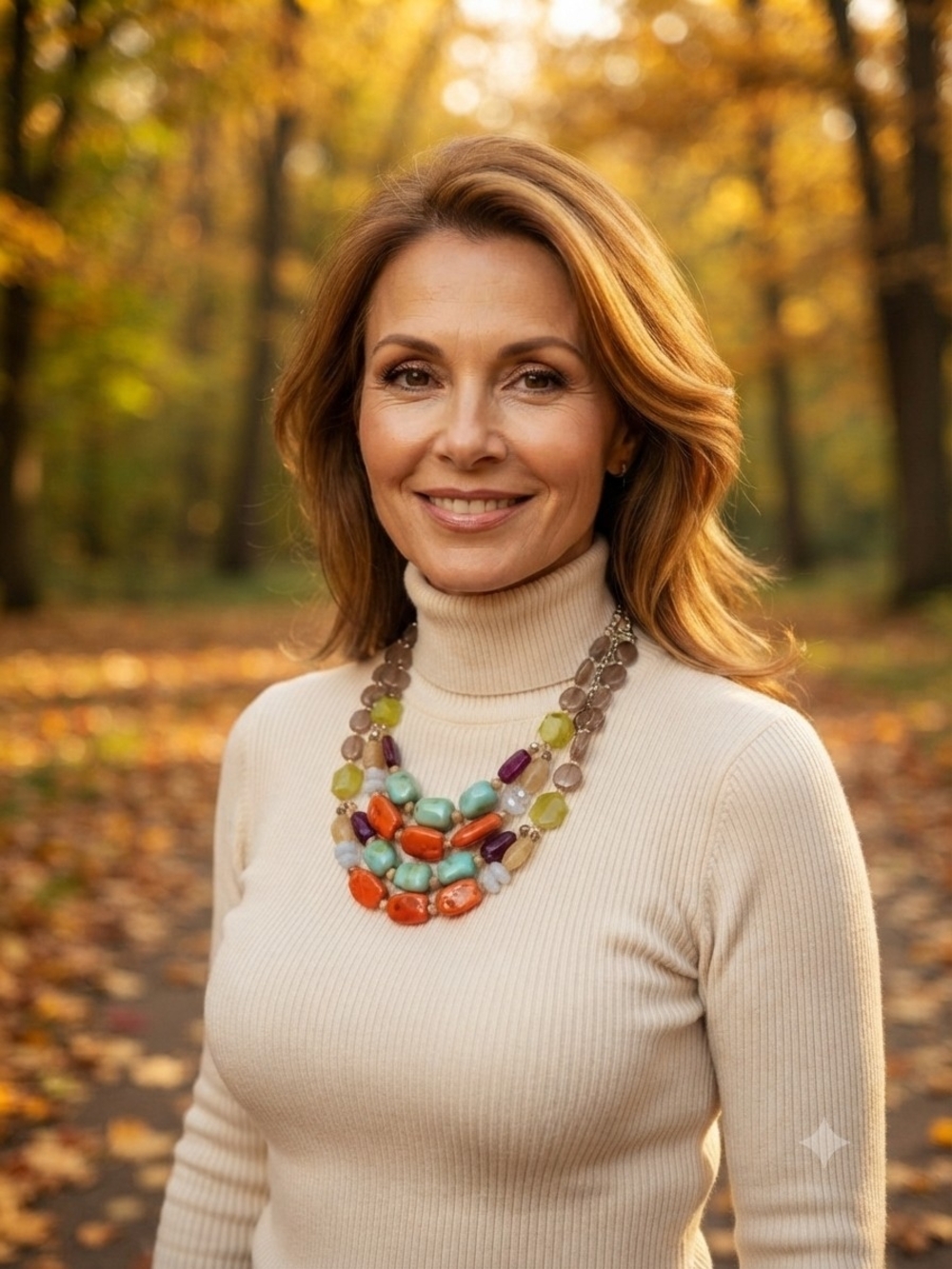 Multistrand Multicolor Beaded Necklace - Women Jewelry